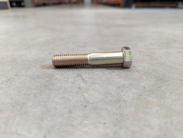 1/4-20 X 1/2" HEX HEAD CAP SCREW GRADE 8 YELLOW ZINC PLATED